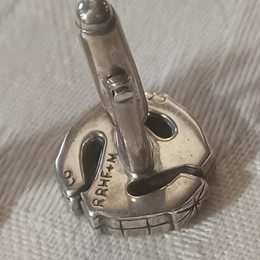 Cynthia Gale New York 45 RPM Spacer Sterling Silver Cufflinks - Picture 5 of 9